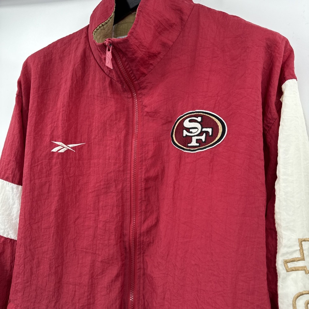 Vintage Authentic Pro Line NFL Jacket San Fancisco 49ers Adult Size‎ L Reebok.